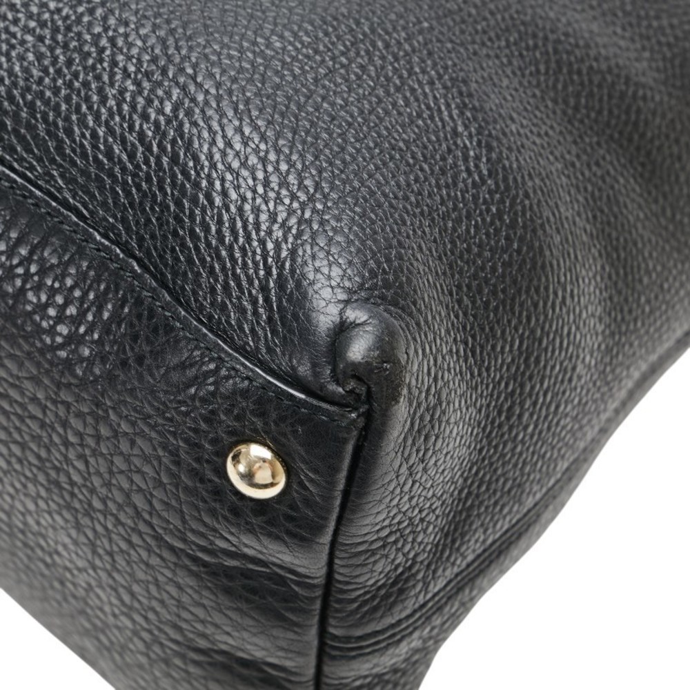 Gucci Black Leather Bag Tassel Soho Shoulder - Picture 4 of 8